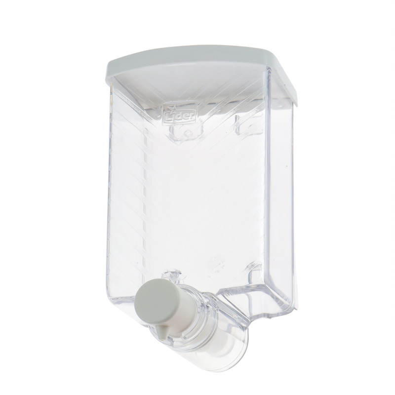 Dozator sapun lichid, Lider 301, montaj suspendat, transparent, 650 ml Dozator sapun lichid, Lider 301, montaj suspendat, transparent, 650 ml