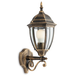 Aplica exterior Sevilla 9604, orientare in sus, 1 x E27, negru, vintage