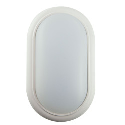 Aplica LED aparenta Hepol 15W 1200lm ovala lumina rece 6500 K, IP44, moderna