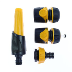 Duza de stropit Grunman DY802, PVC, debit reglabil + stut robinet + cuple furtun