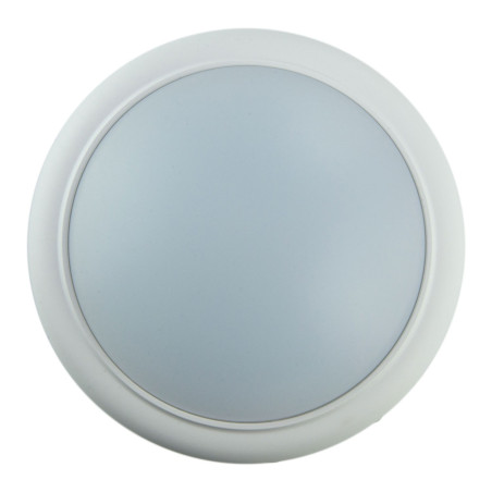 Aplica LED aparenta Hepol 15W 1200lm rotunda lumina rece 6500 K, IP44, moderna