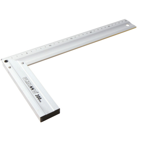Echer din aluminiu, pentru tamplarie, Lumytools LT18360, 300 mm