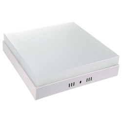 Aplica LED aparenta Hepol 24W 2150lm patrata lumina rece 6500 K, IP20, moderna