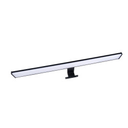 Aplica LED pentru baie Hoff Banjo, 12 W, 850 lm, lumina neutra, IP44, negru + alb, modern