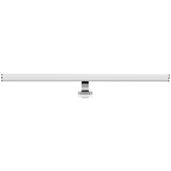 Aplica LED pentru baie Hoff Bath, 15W, 1500 lm, lumina neutra 4000 K, IP44, 90 cm, crom, modern