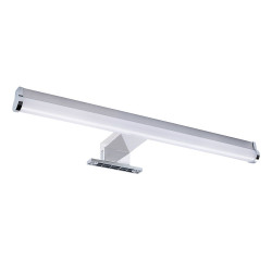 Aplica LED pentru baie Hoff Douche, 10 W, 750 lm, lumina neutra / rece, IP44, crom + alb, modern