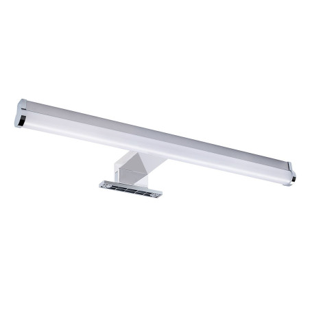 Aplica LED pentru baie Hoff Douche, 10 W, 750 lm, lumina neutra / rece, IP44, crom + alb, modern