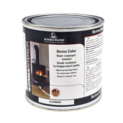 Email pentru metal si ciment, Borma Color, rezistent la temperaturi inalte, interior / exterior, aluminiu, 0.75 L