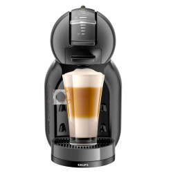 Espressor cafea Krups Mini Me KP123810, cu capsule, 15 bar, 1500 W, capacitate 0.8 litri, functie Eco, negru + gri