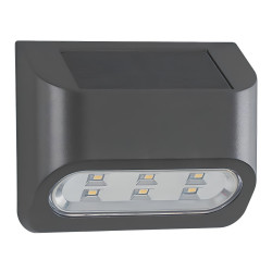 Aplica solara cu Led Hoff, 0.5W, 10lm, lumina rece, IP44, exterior, moderna