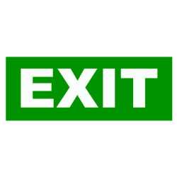 Eticheta exit 6W