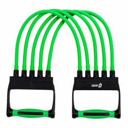 Extensor reglabil Qizo, pentru fitness, negru + verde, 75 x 14.2 x 2.8 cm