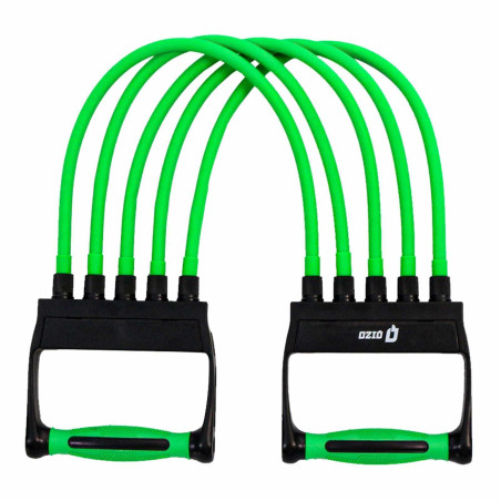 Extensor reglabil Qizo, pentru fitness, negru + verde, 75 x 14.2 x 2.8 cm