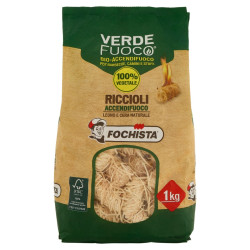 Aprinzatori pentru foc, spiralati, Fochista, lemn, 1 kg