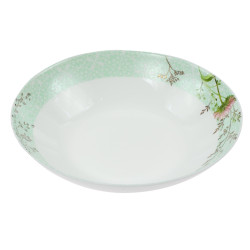 Farfurie adanca NMQP80T, 20 cm, sticla opal, multicolor