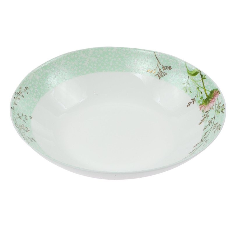 Farfurie adanca NMQP80T, 20 cm, sticla opal, multicolor