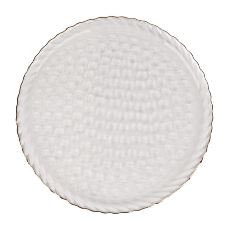 Farfurie desert 2NPP825-CGR, sticla, transparent, 21 cm