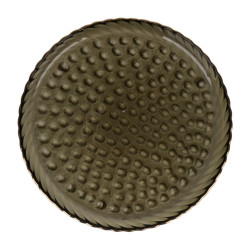 Farfurie desert 2NPP825-HGR, sticla, negru, 21 cm
