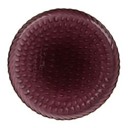 Farfurie desert 2NPP825-RGR, sticla, rosu, 21 cm