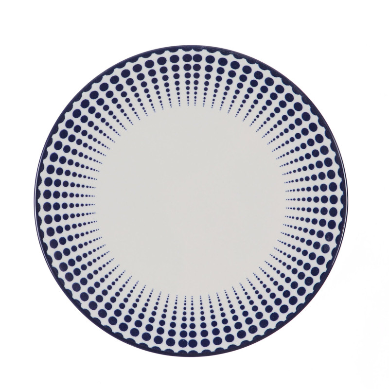 Farfurie desert Monaco Dots 20I67, ceramica, 20 cm