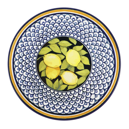 Farfurie desert Monaco Lemon 20I66, ceramica, multicolora, 20 cm