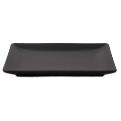 Farfurie desert Soler, ceramica, neagra, 18 cm