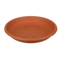Farfurie ghiveci Dalia, plastic, teracota, D 45 cm