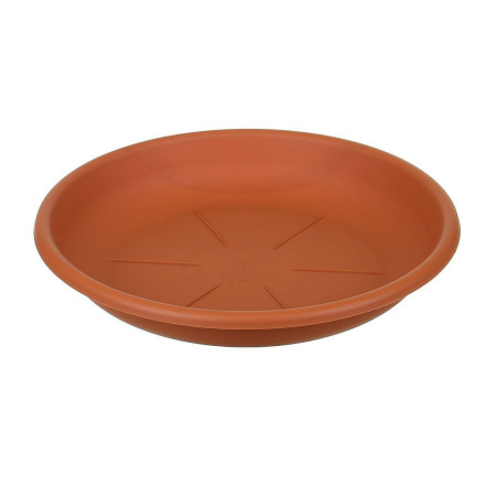 Farfurie ghiveci Dalia, plastic, teracota, D 45 cm