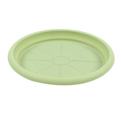 Farfurie ghiveci Dalia, plastic, verde olive, D 17.2 cm