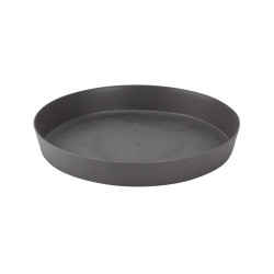 Farfurie ghiveci Gardena, plastic, rotunda, antracit, D 20 cm