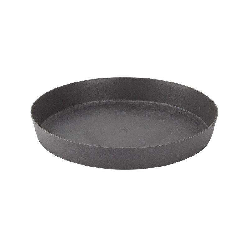 Farfurie ghiveci Gardena, plastic, rotunda, antracit, D 20 cm