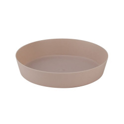 Farfurie ghiveci Gardena, plastic, rotunda, mocca, D 12 cm