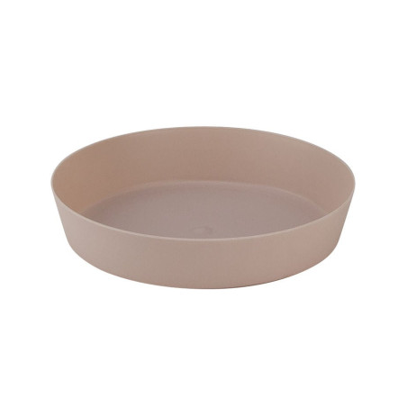 Farfurie ghiveci Gardena, plastic, rotunda, mocca, D 12 cm