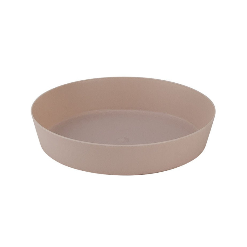 Farfurie ghiveci Gardena, plastic, rotunda, mocca, D 20 cm