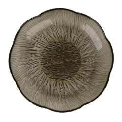 Farfurie intinsa 2BLP65-HGR, sticla, negru, 16.5 cm