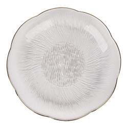 Farfurie intinsa 2BLP90-CGR, sticla, transparent, 23 cm