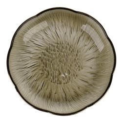 Farfurie intinsa 2BLP90-HGR, sticla, negru, 23 cm