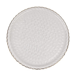 Farfurie intinsa 2NPP102-CGR, sticla, transparent, 26 cm