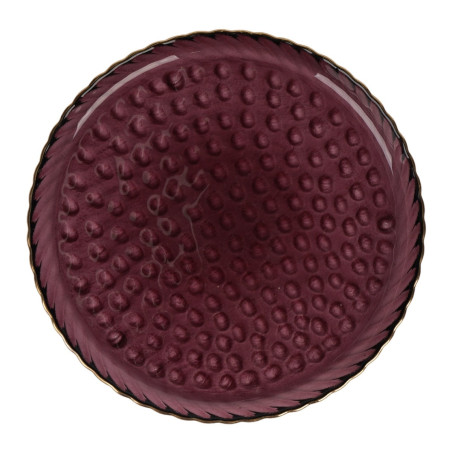 Farfurie intinsa 2NPP102-RGR, sticla, rosu, 26 cm