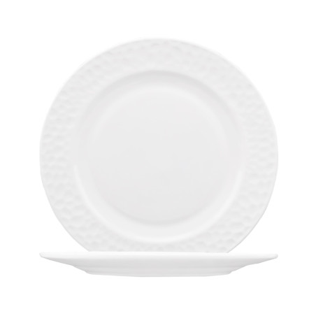 Farfurie intinsa HVP100Q, sticla termica, alb, 25 cm