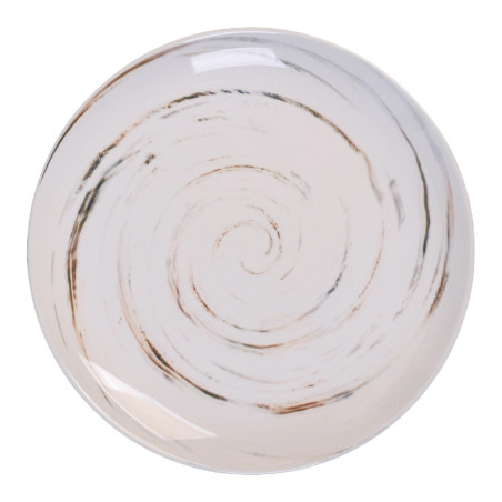 Farfurie intinsa PM025-DR, portelan, crem, 26 cm