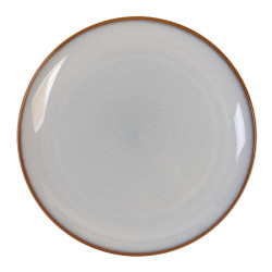 Farfurie intinsa ST-006-DR, ceramica, gri, 27 cm