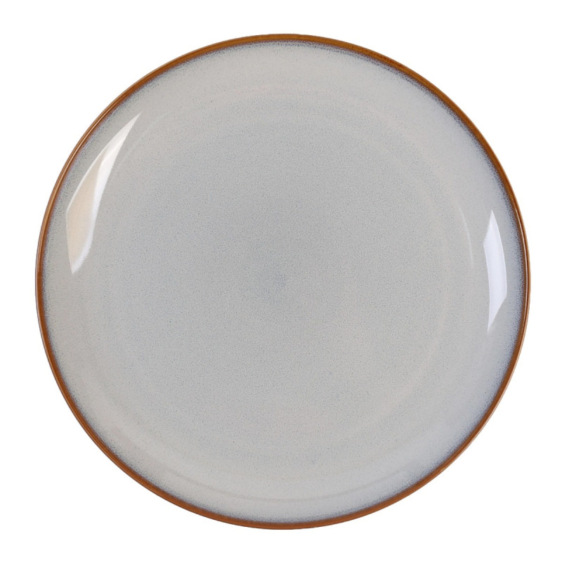 Farfurie intinsa ST-006-DR, ceramica, gri, 27 cm