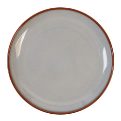 Farfurie intinsa ST-006-DT, ceramica, gri, 20 cm