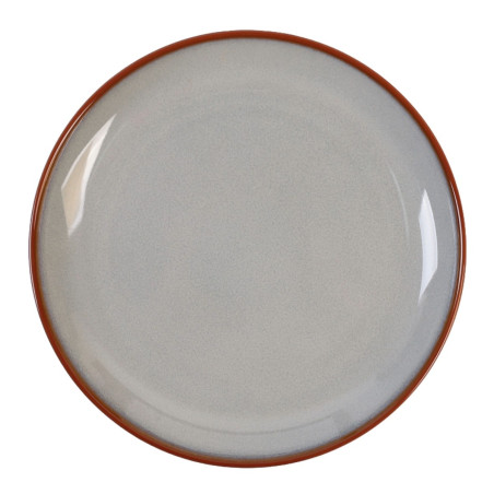 Farfurie intinsa ST-006-DT, ceramica, gri, 20 cm
