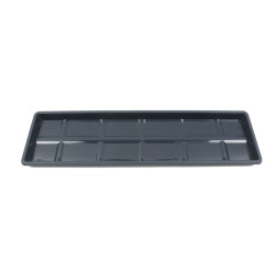 Farfurie jardiniera Carina, plastic, interior / exterior, antracit, 57.6 x 15.5 x 2.45 cm