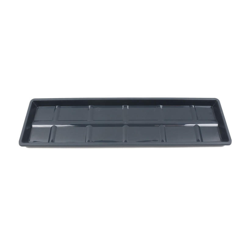 Farfurie jardiniera Carina, plastic, interior / exterior, antracit, 57.6 x 15.5 x 2.45 cm