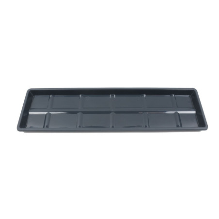 Farfurie jardiniera Carina, plastic, interior / exterior, antracit, 57.6 x 15.5 x 2.45 cm