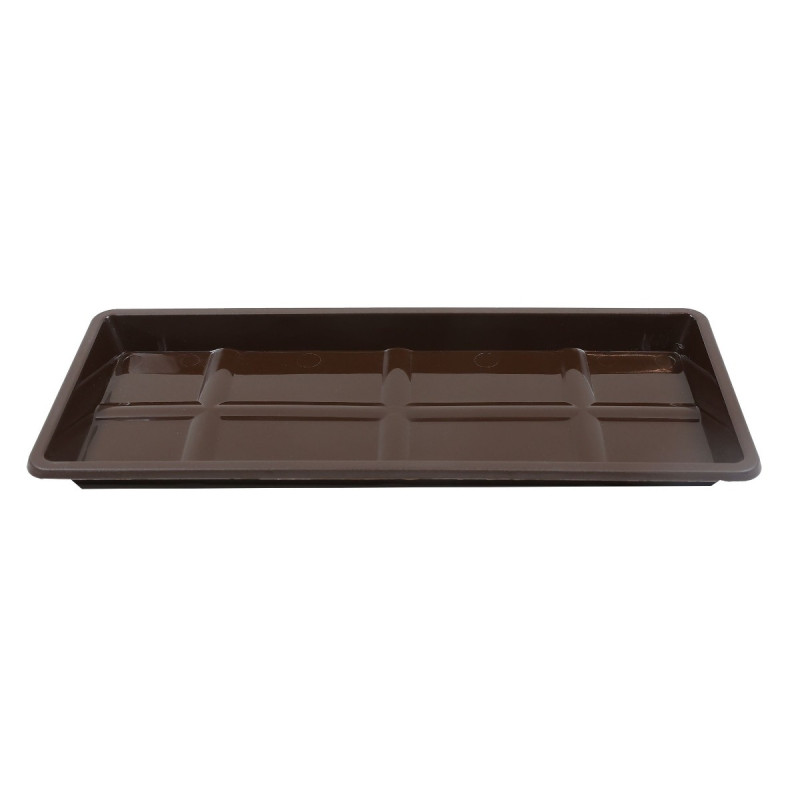Farfurie jardiniera Carina, plastic, interior / exterior, maro, 37.7 x 15.5 x 2.45 cm Farfurie jardiniera Carina, plastic, interior / exterior, maro, 37.7 x 15.5 x 2.45 cm