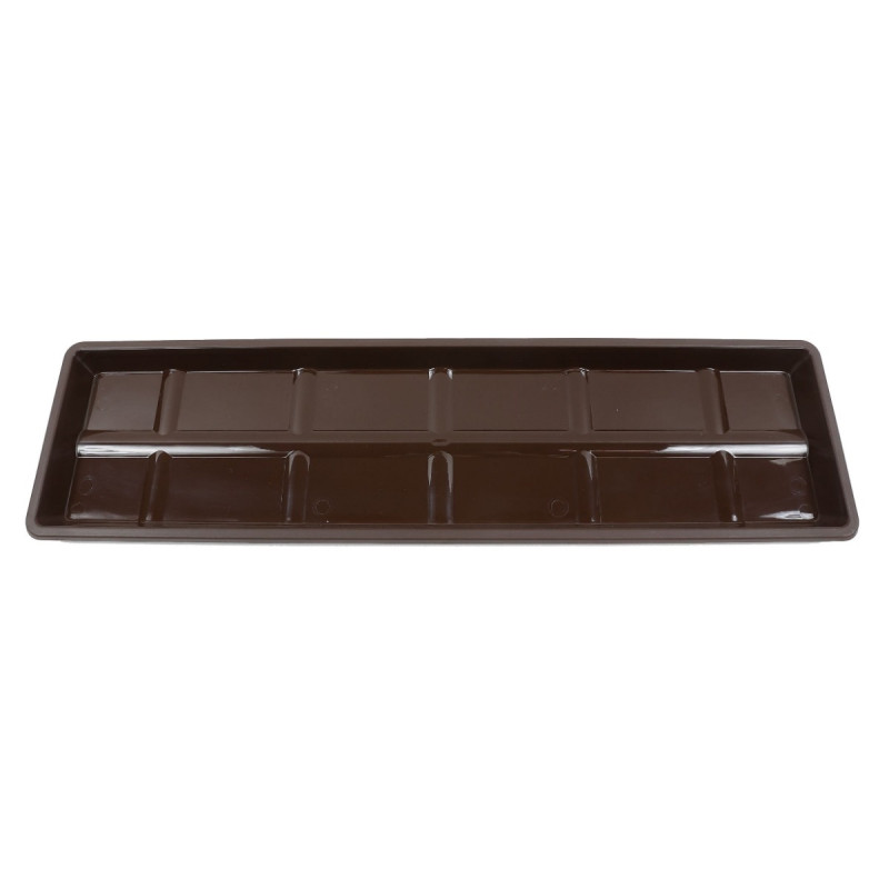 Farfurie jardiniera Carina, plastic, interior / exterior, maro, 56.7 x 15.4 x 2.45 cm Farfurie jardiniera Carina, plastic, interior / exterior, maro, 56.7 x 15.4 x 2.45 cm